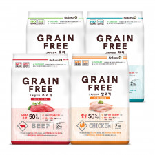네츄럴오 그레인프리 강아지사료 3종 (2kg/5.2kg)