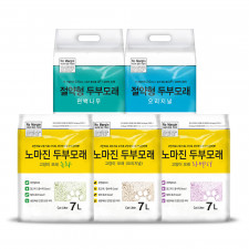노마진 두부모래 절약형 일반형 7L (오리지널/편백나무,오리지널/녹차/라벤더)