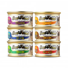 굿프랜드 캣캔 고양이 습식 캔 간식 85g 6종