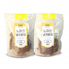 노마진 냥크런치 고양이 대용량 스낵 간식 360g 2종