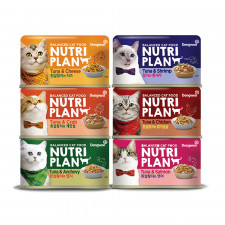 뉴트리플랜 고양이 캔 습식 사료 간식 160g 6종