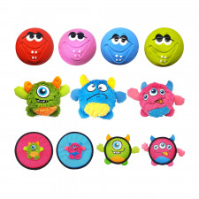 Q몬스터 강아지 라텍스 봉제 인형 장난감 모음