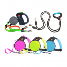 Wigzi 강아지 듀얼/자동 리드줄 3종