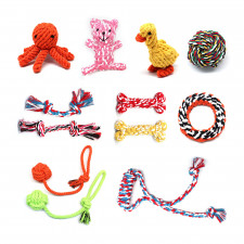 디스코독 강아지 봉제 치질 로프 장난감 모음