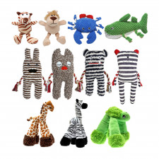 패치워크 강아지 실타래 봉제 인형 장난감 모음