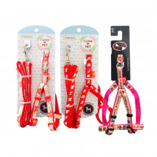 아이러브펫 플라워 강아지/고양이 하네스 하네스세트