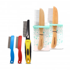 올그루밍 롬펫 강아지/고양이 참빗 눈꼽빗 브러쉬 모음