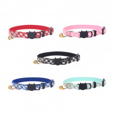 고양이 산책용품 체크 고양이 목줄 5color