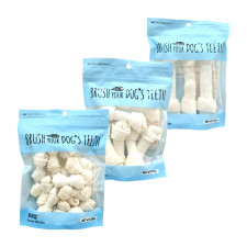 BRUSHYOURDOGSTEETH 우유껌 강아지 덴탈간식