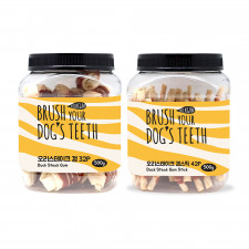 BRUSHYOURDOGSTEETH 오리 말이/스틱 대용량 스테이크껌