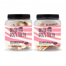 BRUSHYOURDOGSTEETH 치킨 말이/스틱 대용량 스테이크껌