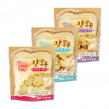 갓구운 강아지 비스킷 쿠키 간식 350g 3종