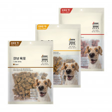 무마진 큐브 육포 대용량 강아지 육포간식 800g 3종