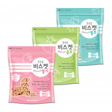 훈련용 비스켓 쿠키 강아지 간식 300g 3종