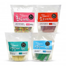 국산 기획 강아지 대용량 덴탈 져키 간식 4종