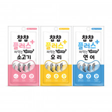 챱챱플러스 강아지 짜먹는 습식 츄르 간식 60g 3종
