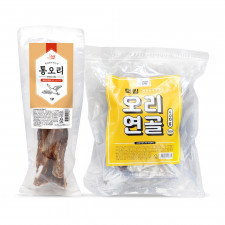 덕킹 강아지 통오리/오리연골 수제간식 2종
