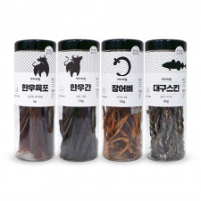 애견사랑수 강아지 한우 장어 대구 통간식 4종